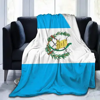 Guatemala Bandiera Flanella Coperta Tiro Leggero Coperta Super Morbido Divano Letto Coperte Calde per Soggiorno/Camera da Letto per Tutta la Stagione