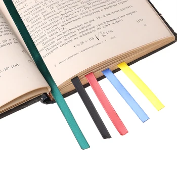 1PC Multi-colore Nastro Segnalibro Marcatori Pelle Artificiale Segnalibro con Nastri Colorati per i Libri di Lettura Marcatori di Pagina