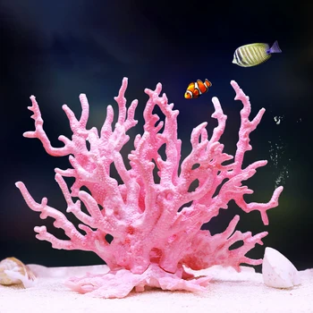 Acquario Serbatoio Di Pesce Decorazione Coralli Artificiali Pianta Di Rosa Blu Di Simulazione Di Corallo Paesaggio Ornamento Acquario Accessori Forniture