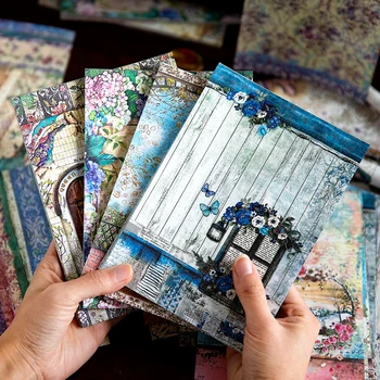 Yoofun 50sheets Grandi Dimensioni, Entrambi i Lati del Materiale Stampato Carte per la Gazzetta Scrapbooking Decorazioni di Carta Retrò Cancelleria