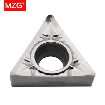 MZG 10pcs TCGT 0902 02-AL ZK01 di Tornitura CNC Fresa Lavorazione di Rame, in Alluminio a Medio Finitura Inserti in Carburo di Tungsteno