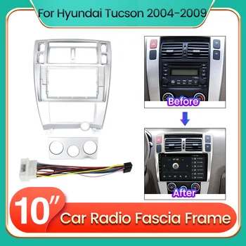 Autoradio Fascia Telaio Per Hyundai Tucson 2004 2005 2006 2007 2008 2009 il Cavo Opzionale Dash Montaggio del Pannello di Kit Per 10inch