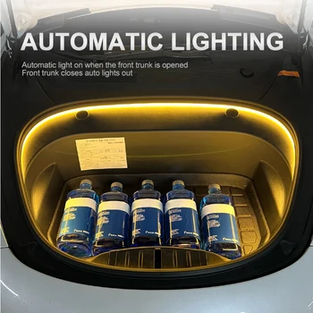 Per il Modello 3/Y Frunk Illuminare il LED Striscia di Accessori per Auto Anteriore del Tronco Luce Per Tesla Interni Lampada Decorativa Modificato Illuminazione