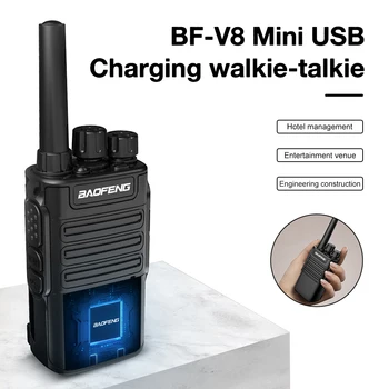 Baofeng BF-V8 Walkie Talkie 400-470 mhz Portatile Palmare Two Way Ham Radio CB all'Aperto di Caccia UHF Ricetrasmettitore Walkie-Talkie