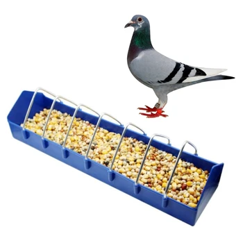 Pollo Alimentatore di Plastica a 8 Celle Piccione Bevitore 1.65 lbs Capacità Dispenser Cibo per Uccelli di Piccole dimensioni le Apparecchiature di Alimentazione