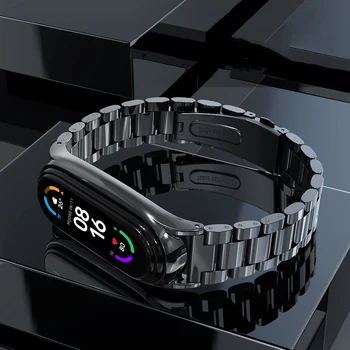 Per Xiaomi Cinturino in Metallo per Xiaomi Mi Band 7 Bracciale in Acciaio Inossidabile Cinturino per Smartwatch per Xiao Mi Braccialetto Smart Braccialetto