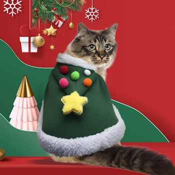 Natale Pet Vestiti Inverno Caldo Cane Gatto Divertente Mantello Partito Cucciolo Di Gattino Costume Forniture Regalo, Accessori Per Cani