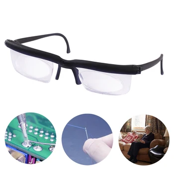 ZK30 Regolabile in Forza Bicchieri Distanza di occhiali da Lettura a Fuoco Per la 6D a +3D Variabile Lente di Correzione della Miopia occhiali