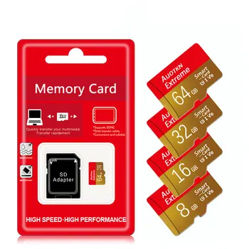 AuoTKN TF/micro sd card 64GB, 32GB, 16GB 8G Classe 10 V10 scheda di Memoria ad Alta Velocità, Mini SD Card 128GB 256GB Unità Flash card per il telefono