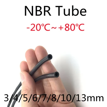 Tubo in gomma, Resistente all'Olio, Tubi in Gomma da 3mm / 4 / 5 / 6 / 7 / 8 / 10 / 13 / 16 / 19 mm Tubo di Gomma Tubo di Olio Nitrile Tubo Tubo