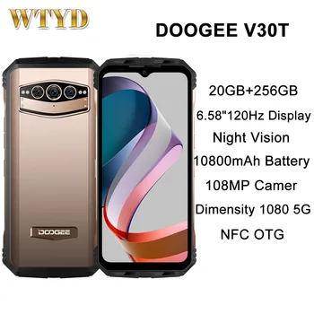 DOOGEE V30T 5G Robusto Telefono 20GB+256GB 108MP Macchina fotografica di Visione Notturna 10800mAh 6.58