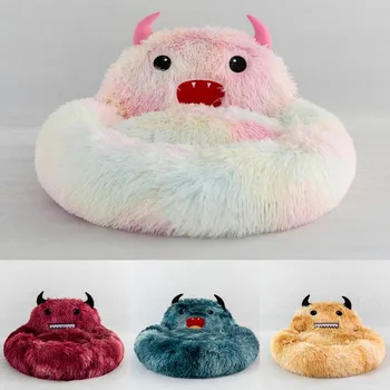 Colore Peluche Little Monster Pet Divano Letto Comodo Tappetino Di Casa Mobile Gatto Dorme Autunno Inverno Nido Caldo