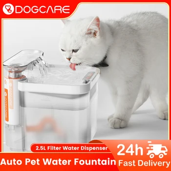 DOGCARE DF03 Gatto Fontana di Acqua Filtro Automatico 2.5 L Ultra Clean Dog Cat distributore di Acqua Bevitore Con Filtri Gatto a Bere Dispenser