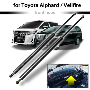 per Toyota Alphard Vellfire 30 serie 2015-2022 2x Cofano Anteriore Cofano Modifica di Gas di Carbonio Puntoni di Ascensore Supporto Ammortizzatore Dampermper