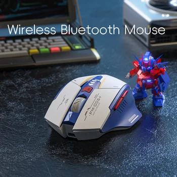 2.4 G Mouse senza fili Ricaricabile Ergonomico, Silenzioso Topi con 2.4 G Ricevitore USB Mecha Stile Mouse Wireless per il Computer Portatile Mac