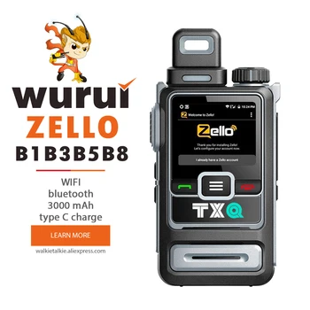 zello versione Globale di WiFi Bluetooth TXQ 258 POC walkie talkie Android 5.1 Controllo della carta SIM 3G 4G B1B3 B5 non limitato a distanza