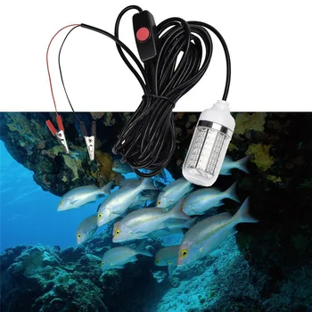 12V Pesca LED Luce Impermeabile Ip68 Esche Fish Finder Lampada Attira Gamberi Calamari Krill 4 Colore Luce Subacquea 108 Perline Lampada
