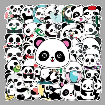 10/50PCS Carino Panda Cartone animato Animale Adesivi Bagagli Skateboard Carino fai da te bei Graffiti Impermeabile Divertente Bambino Giocattolo Adesivo Decalcomania