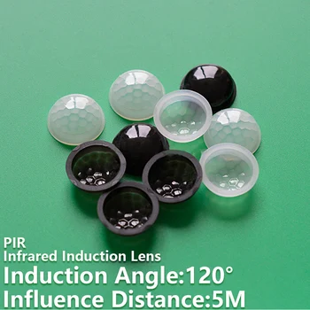 La lente di Fresnel a Infrarossi induzione 120° induzione angolo di 5M di distanza PIR obiettivo ad alta sensibilità di rilevamento a raggi Infrarossi del corpo umano