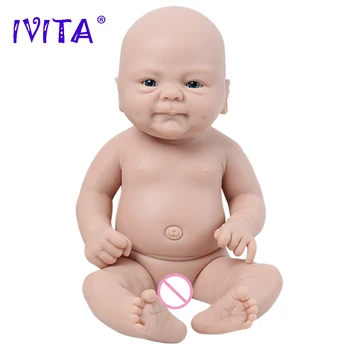 IVITA WG1512 36cm(14inch)1,65 kg Full Body in Silicone Bebe Reborn Doll non Verniciata Incompiuta Morbide Bambole Realistiche Baby DIY Vuoto Giocattoli