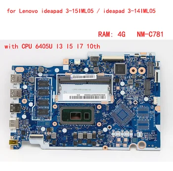 gs452/gs552/gs752 NM-C781 per Lenovo ideapad 3-15IML05 / ideapad 3-14IML05 scheda madre del computer portatile con CPU 6405U I3 I5 I7 RAM 4G