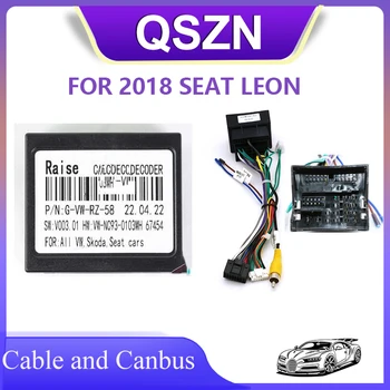 Adattatore per auto Con Canbus Casella di Decoder G-VW-RZ-58 Per il 2018 SEAT Leon Auto Media Player Radio CANBUS BOX Per Android