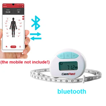 Digitale Nastro di Misurazione con Precisione il corpo di misura le Misure di nastro 8, Parte del Corpo digitale Bluetooth misura di nastro di grasso di corpo pinza