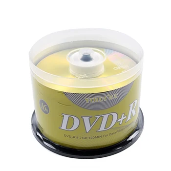 50PCS DVD, Unità DVD+R CD Disco da 4,7 GB 16X blu-Ray Scrivere una Volta di Archiviazione di Dati Vuoto Dischi DVD Registrabili Compatto