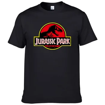 2019 Jurassic Park T-Shirt Uomo 100% Cotone Stampato T-shirt Casual Divertente Cime di Jurassic World Tees Manica Corta Cool tshirt #286