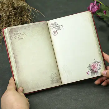 2022 fiore Retrò diario mano di contabilità stile Cinese notebook studente a colori pagina di blocco note notebook libro