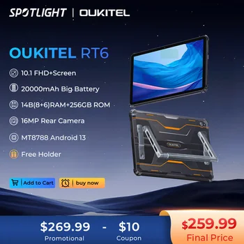 [World Premiere] Oukitel RT6 20000mAh Rugged Tablets 14 GB, 256 GB 10.1