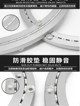 HQ MS02 Mute Cinturino in Lega di Alluminio Lazy Susan Livello di Design a tutto Tondo Giradischi Liscia del Tavolo Girevole Piastra