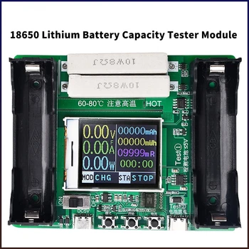 18650 al Litio, Capacità della Batteria Tester Modulo MAh MWh LCD Digitale Alimentazione a Batteria Modulo Rilevatore di 18650 Tester per Batterie di Tipo C,
