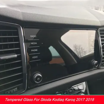 8 Pollici di Schermo di Protezione del Film di Navigazione GPS per Auto Vetro Temperato protezione dello Schermo Per Skoda Kodiaq Karoq biennio 2017-2018