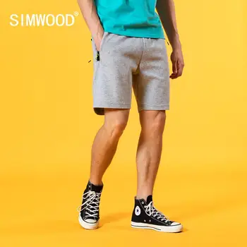 SIMWOOD 2023 Estate abbigliamento sportivo Pantaloncini Uomini Cotone-Jersey Pantaloncini da Jogging Palestre Coulisse Confortevole Abbigliamento di Marca
