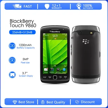 BlackBerry Torch 9860 Ristrutturato Originale del Telefono Cellulare Di 3.7 Pollici Blackberry OS, Fotocamera da 5 megapixel 768MB di RAM 4GB di ROM 720p 480x800