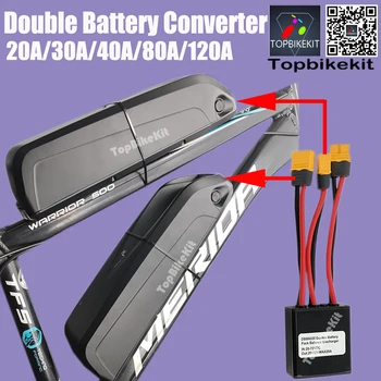 Ebike Doppia Batteria a Scarica Convertitore Adattatore di Connessione Switcher 20V-72V 20A/30/40A/80A Doppia Batteria Equilibrata di Scarico