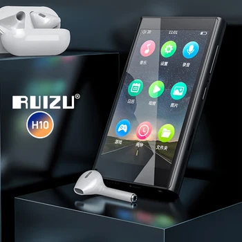RUIZU H10 Metallo Lettore MP4 Bluetooth 5.0 Altoparlante incorporato 3,8 pollici Touch Screen 32GB Lettore Audio Radio E-Book Registrazione Video