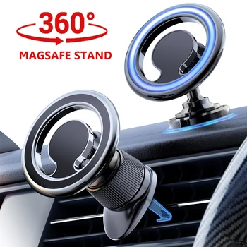 Auto Magnetico del Telefono Magsafe Anello di Dashboard Uscita Aria di Montare 2 Stili di Forte Magnete GPS Staffa per iPhone Samsung Xiaomi