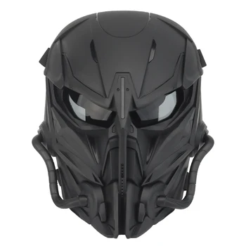 Tactical Airsoft Paintball Maschere Moto Uomini Maschera Pieno facciale per la Caccia di Tiro Militare Maschera di Halloween Gioco di Guerra Copricapo