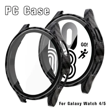 Vetro+Custodia per samsung Galaxy guarda 4 5 44 mm 40 mm Accessori PC all-around Anti-caduta bumper cover Galaxy guardare il protettore dello Schermo