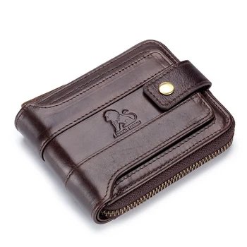 Uomo portafoglio in pelle multifunzionale RFID portafoglio, sacchetto di immagazzinaggio, portafoglio, business card holder