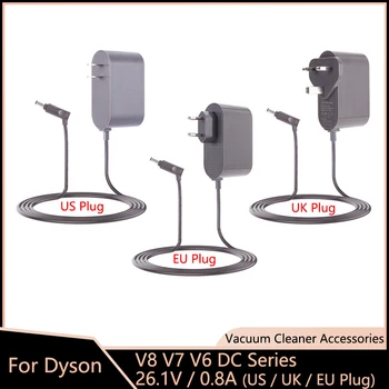 Caricabatterie Per Dyson V8 V7 V6 DC58 DC62 DC74 Serie DC Aspirapolvere Carica Batteria Adattatore di Alimentazione US / UK / EU Plug 26.1 V / 0,8 A
