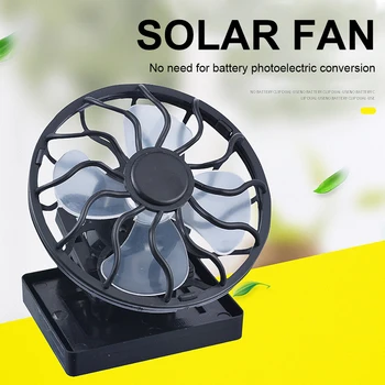 Solare Ventilatore Coperchio di Protezione per il Bambino, dispositivo di raffreddamento di Raffreddamento del Desktop Clip Fan Base Quadrata