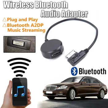 Auto Interfaccia Wireless Bluetooth Audio Adapter Trasmettitore Bluetooth A2DP Musica in Streaming Cavo Aux Per Mercedes MMI 1pc
