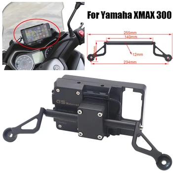 Per Yamaha XMAX300 XMAX250 XMAX125 XMAX400 Moto Anteriore del Telefono Supporto del Basamento Smartphone GPS del Telefono Navigaton Staffa Piastra