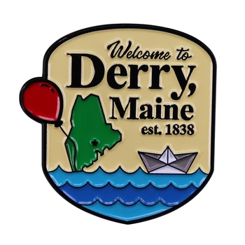 Benvenuti A Derry, Maine oggi il gruppo È filmato segno smalto pin badge