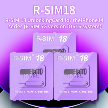R-SIM 18 Sblocco Carta per iPhone14 Serie (E-SIM 5G versione iOS16 sistema) Per Sbloccare l'Iphone 14 14Pro max 11/12/13
