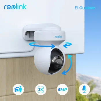 Reolink E1 Serie 3MP WiFi Fotocamera 4MP Baby Monitor da 5 megapixel Pan-Tilt IP Cam Smart AI Rilevazione 4K 8MP Home Video delle Telecamere di Sorveglianza