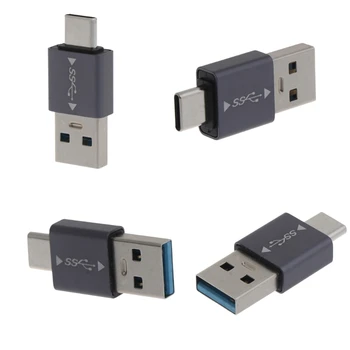 10 gbps USB 3.0 Maschio a Tipo C Maschio Adattatore Super Velocità di Dati di Sincronizzazione di Ricarica Adattatore di Conversione Converter per Portatili